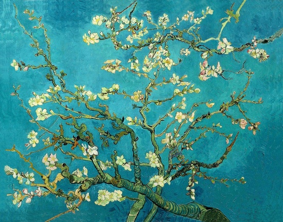 Vincent Van Gogh Blossoming Almond Tree Poster